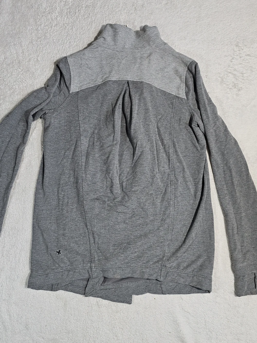 Lululemon Coast Easy  Wrap Jacket Size 6 In Light Grey.
